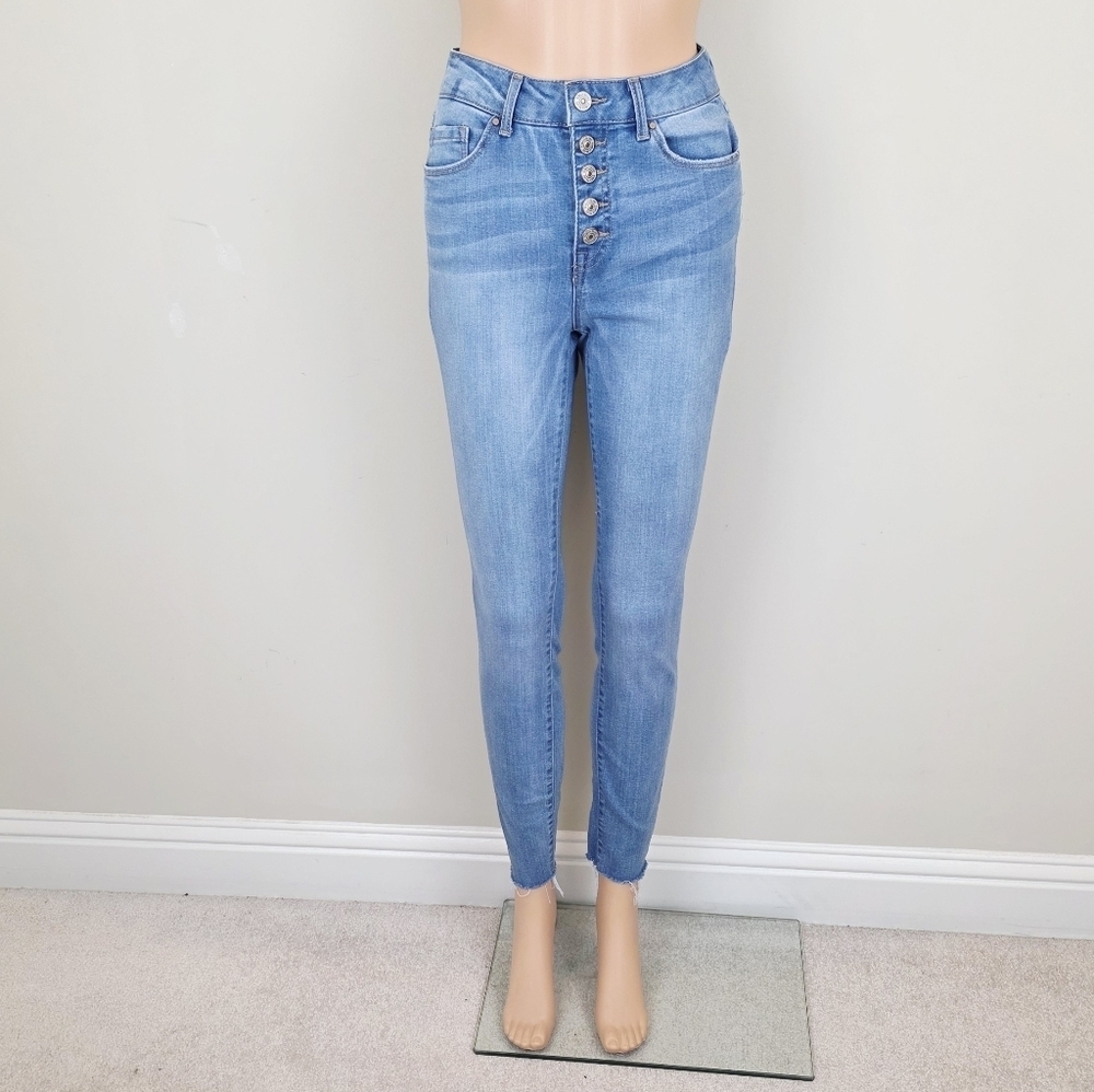 Rewash Button Fly Skinny High Rise Ankle Jeans Pants